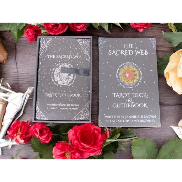 The Sacred Web Tarot by Jannie Bui Brown, Complete Deck and Guidebook NEW - Picture 5 of 12